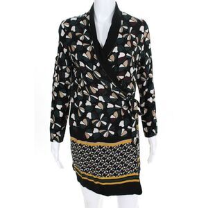 Deby Debo Womens Ophelia Printed Dress Black Green Size Medium 11557332